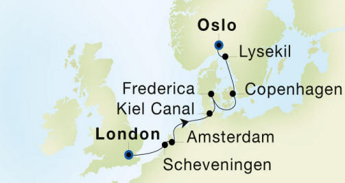 SeaDream 2 2025 London to Oslo