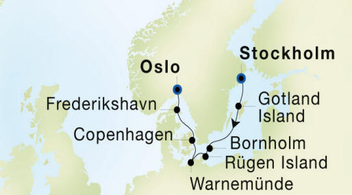 SeaDream 2 2025 Stockholm to Oslo