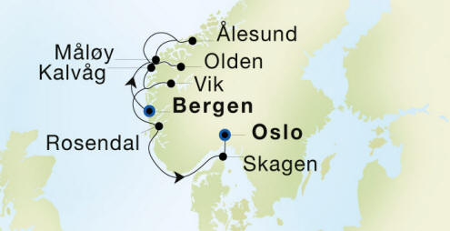 SeaDream 2 2025 Bergen to Oslo