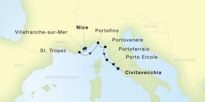 SeaDream I Cruises Itinerary 2020
