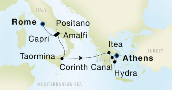 SeaDream 1 cruise Itinerary 2025