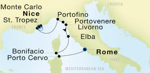 SeaDream II Cruise Itinerary 2024.