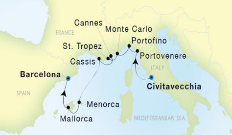7 Seas Luxury Cruises Seadream II schedule 2022