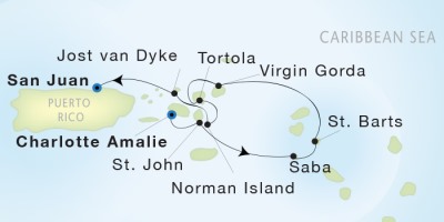 Seadream Yacht Club 2, January 21-28 2017 St. Thomas, U.S. Virgin Islands to St. Thomas, U.S. Virgin Islands