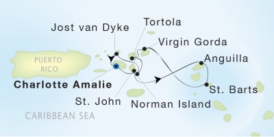 Seadream Yacht Club 2, March 4-11 2017 St. Thomas, U.S. Virgin Islands to St. Thomas, U.S. Virgin Islands