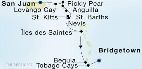 SeaDream 1 cruise Itinerary 2026