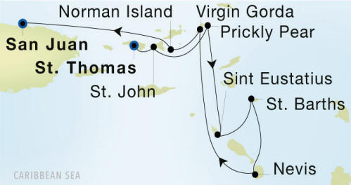 SeaDream 1 cruise Itinerary 2026
