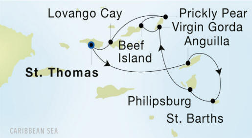 SeaDream 1 cruise Itinerary 2026