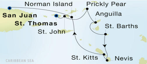 SeaDream 1 cruise Itinerary 2026