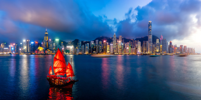 Hong Kong to Hong Kong SeaDream III Voyage 32908 itinerary map