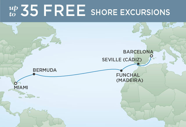 Itinerary Map Regent Seven Seas Grandeur Cruise