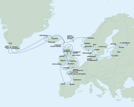 Cruise Single-Solo Balconies and Suites Seven Seas Voyager June 6 August 2 2025 London (Southampton), England to Stockholm, Sweden