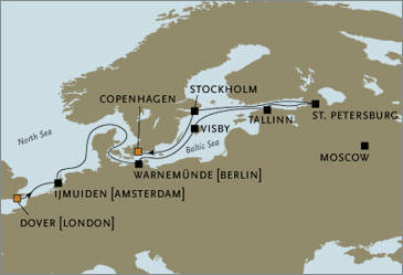 Seven Seas Voyager RSSC Dover Amsterdam