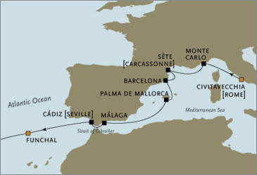 Seven Seas Voyager RSSC Rome Madeira