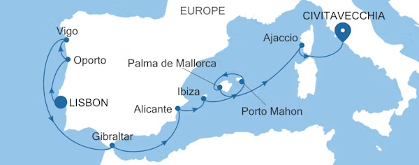 Silversea Cruises Silver Dawn World Cruises Itinerary 