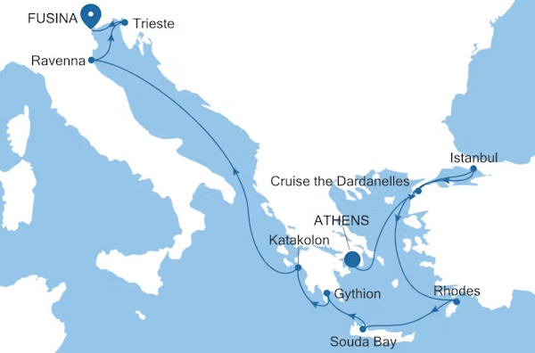 Silversea Cruises Silver Dawn World Cruises Itinerary 