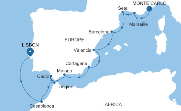 Silversea Cruises Silver Dawn World Cruises Itinerary