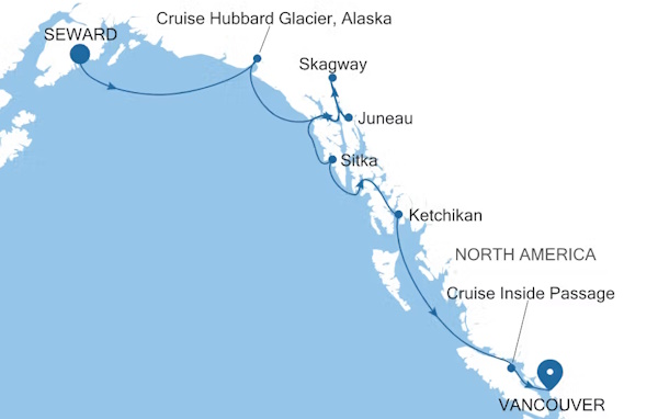 Silversea Cruises Silver Moon Map 2027 World Cruise