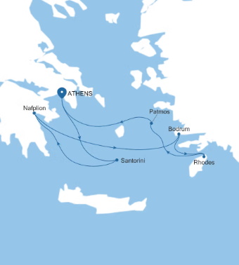 Silversea Cruises World Cruise Silver Nova Map 2027