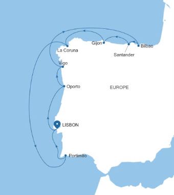 Silversea Cruises Silver Ray Map 2027 World Cruise