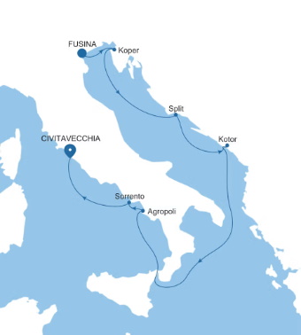 Silversea Cruises Silver Ray Map 2027 World Cruise