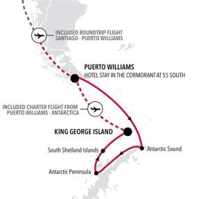 Silversea Cruises 2027 Silver Wind Expedition Itinerary 2027 Puerto Williams to King George Island