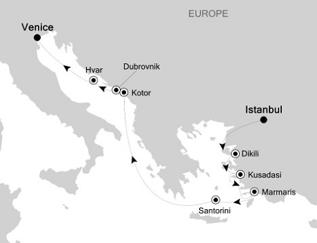 Luxury World Cruise SHIP BIDS - Silversea Silver Cloud May 27 June 6 2023 Istanbul to Venice