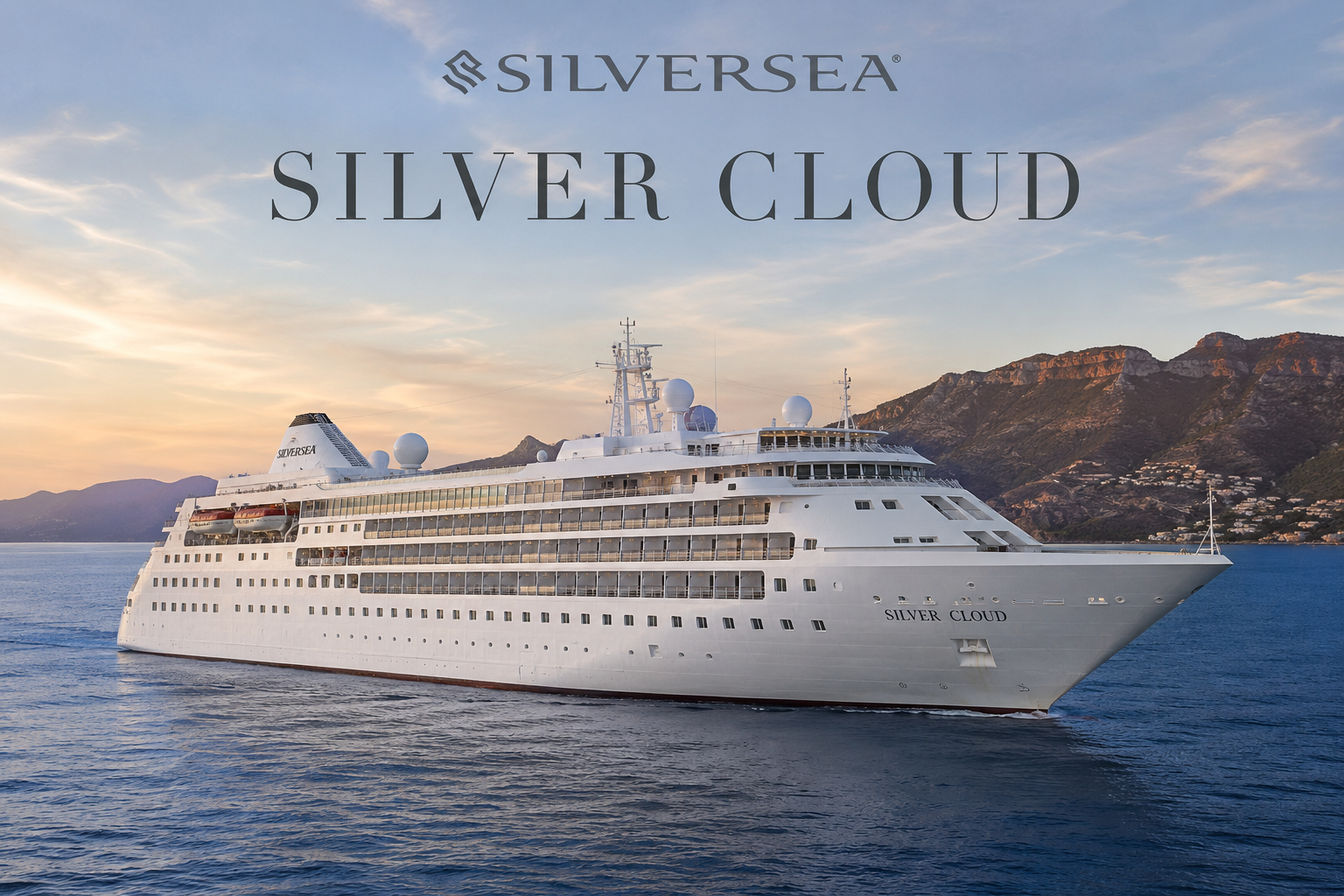 Silversea Silver Cloud luxury cruise ship with Deluxe Cruises