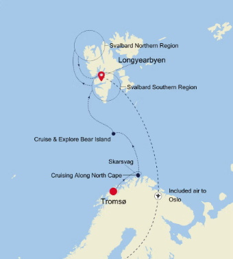 Silversea Cruises Silver Endeavour Map 2027 World Cruise