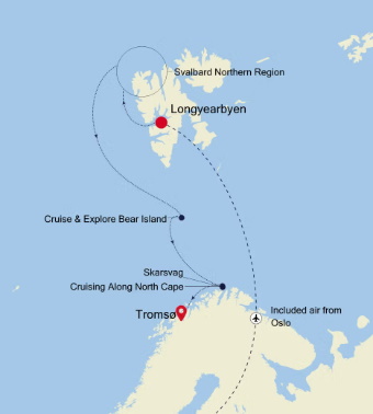 Silversea Cruises Silver Endeavour Map 2027 World Cruise