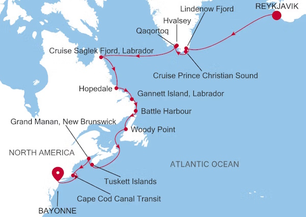 Silversea Cruises Silver Endeavour Map 2027 World Cruise