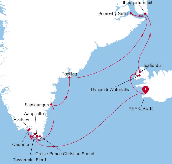 Silversea Cruises Silver Endeavour Map 2027 World Cruise