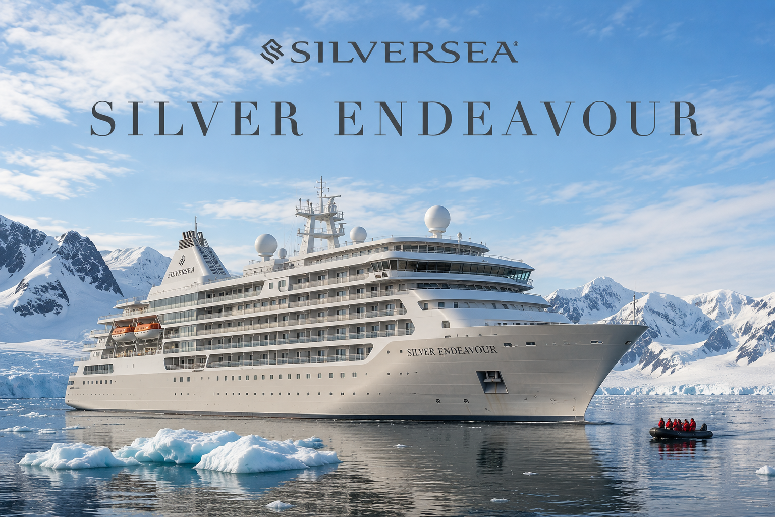 Silversea Silver Endeavour luxury cruise ship with Deluxe Cruises