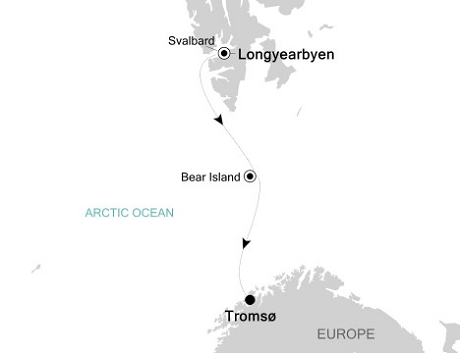 Luxury Cruises Just Silversea Silver Explorer July 3-13 2026 Longyearbyen, Svalba to Tromso