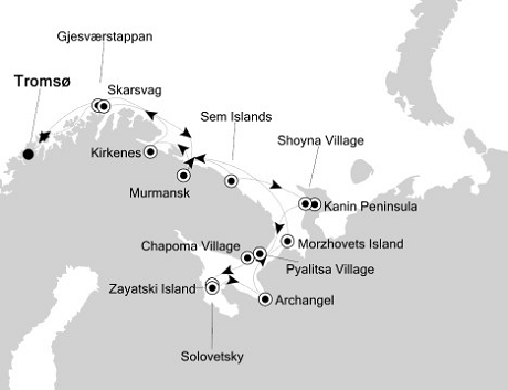 Luxury Cruises Just Silversea Silver Explorer June 11-23 2026 Tromso to Tromso