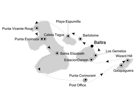 Silversea Silver Galapagos August 20-27 2016 Baltra, Galapagos to Baltra, Galapagos
