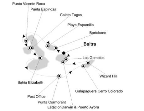 Cruise Single-Solo Balconies and Suites Silversea Silver Origin September 17-24 2027 Baltra, Origin to Baltra, Origin