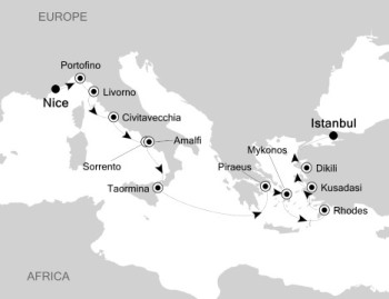 Silversea Silver Muse May 3-16 2027 Nice, France to Istanbul, Turkey