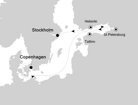 Silversea Silver Whisper August 12-19 2016 Copenhagen to Stockholm
