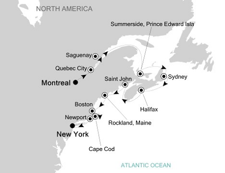 Silversea Silver Whisper October 13-24 2016 Montreal to New York, New York