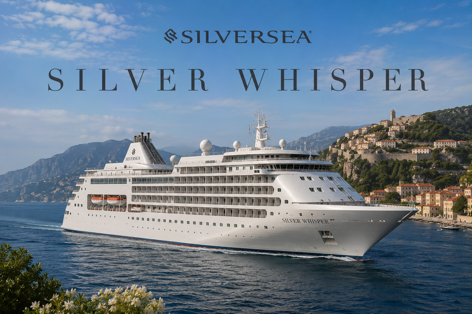 Silversea Silver Whisper luxury cruise ship with Deluxe Cruises