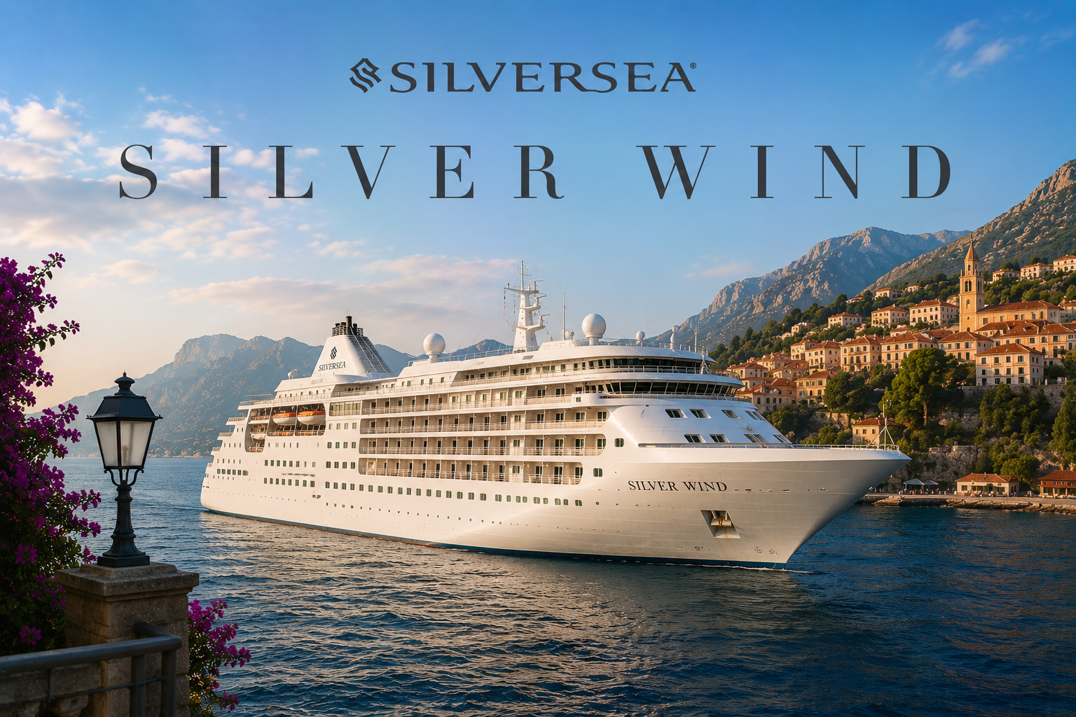 Silversea Silver Wind luxury cruise ship with Deluxe Cruises