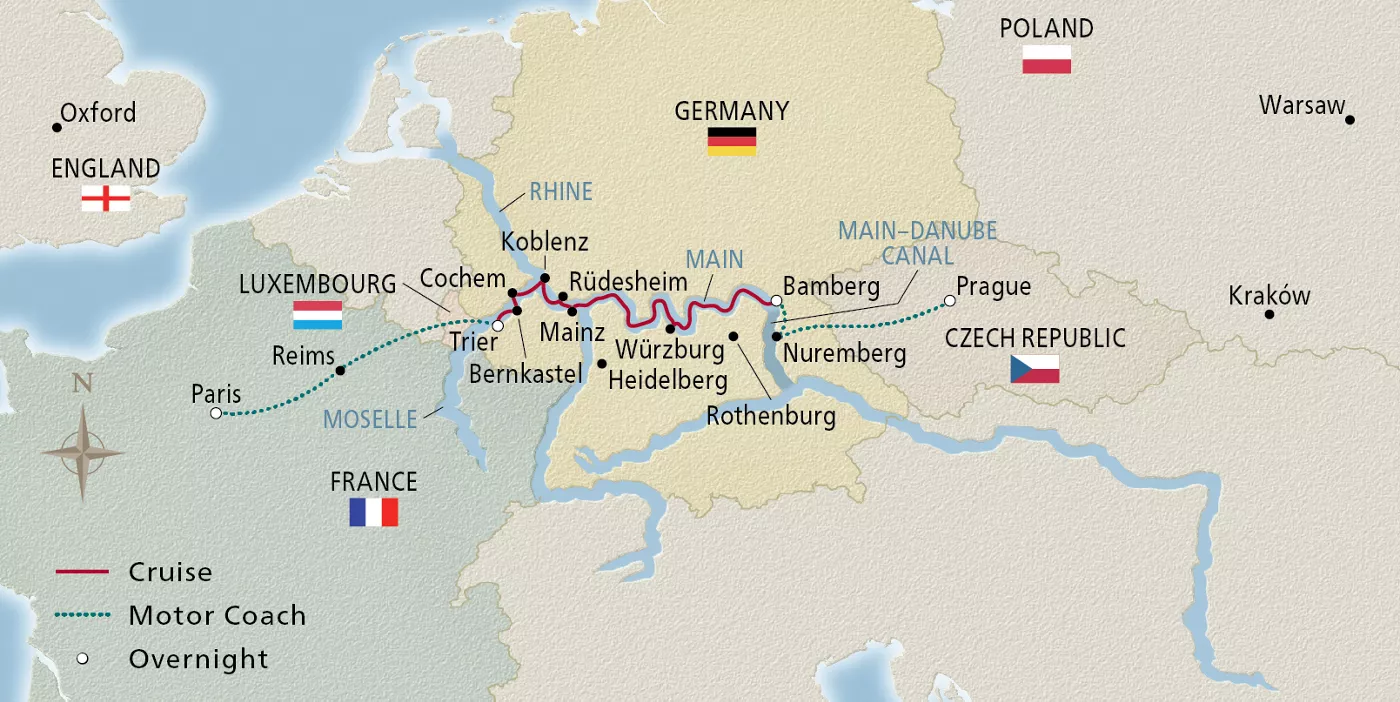 Viking Idi Cities of Light May 19–30, 2027 voyage IDI270521T official itinerary map