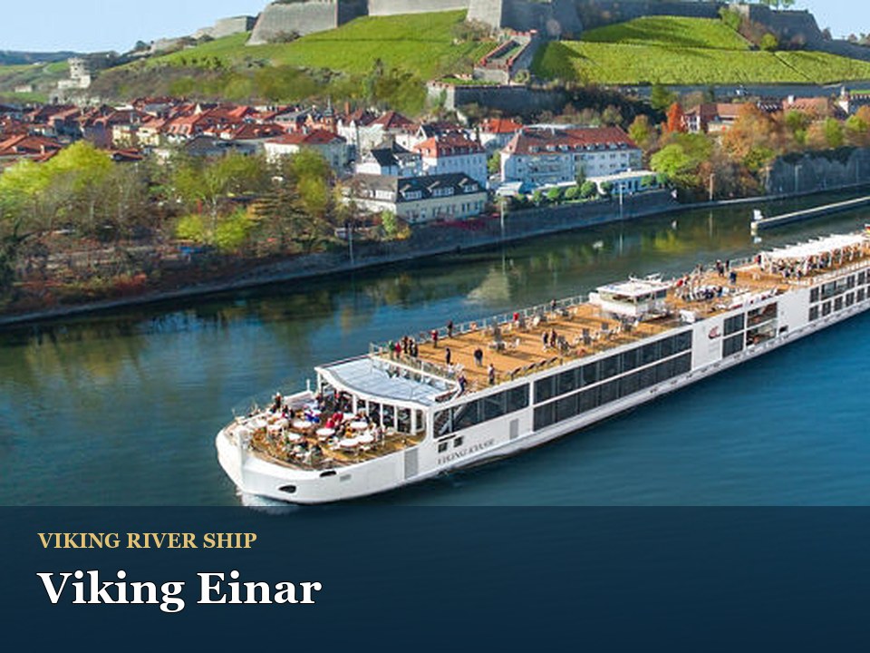 Viking Einar cruise ship — Luxury river cruise near historic castle