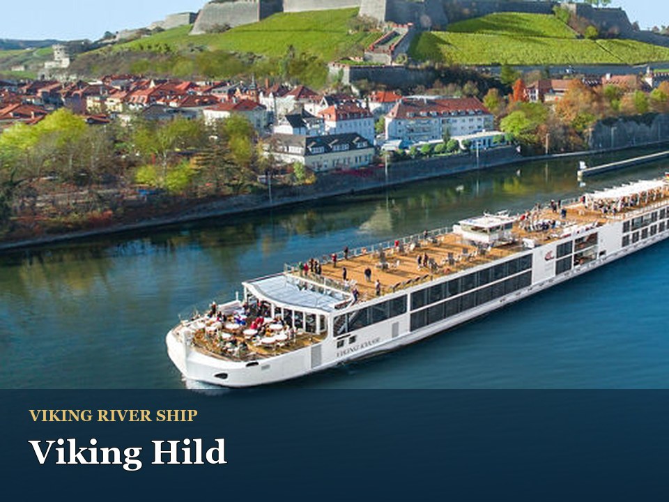 Viking Hild cruise ship — Luxury river cruise near historic castle