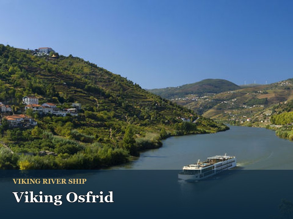 Viking Osfrid cruise ship — Scenic river cruise through lush valley