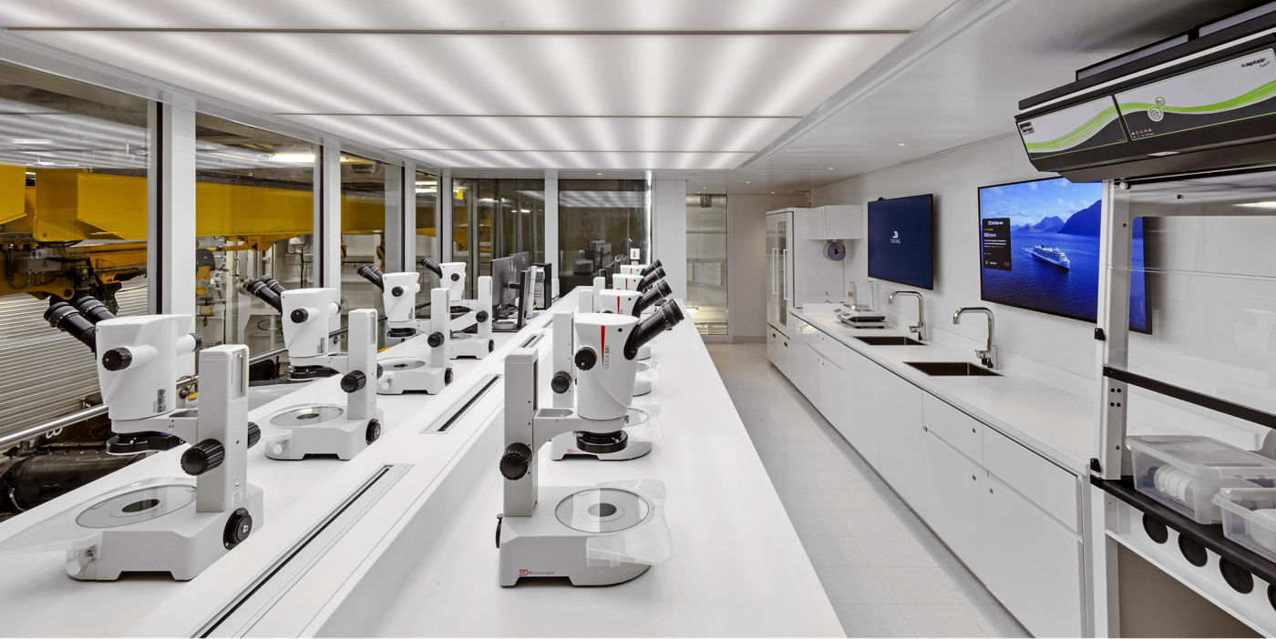 Science laboratory aboard Viking Octantis