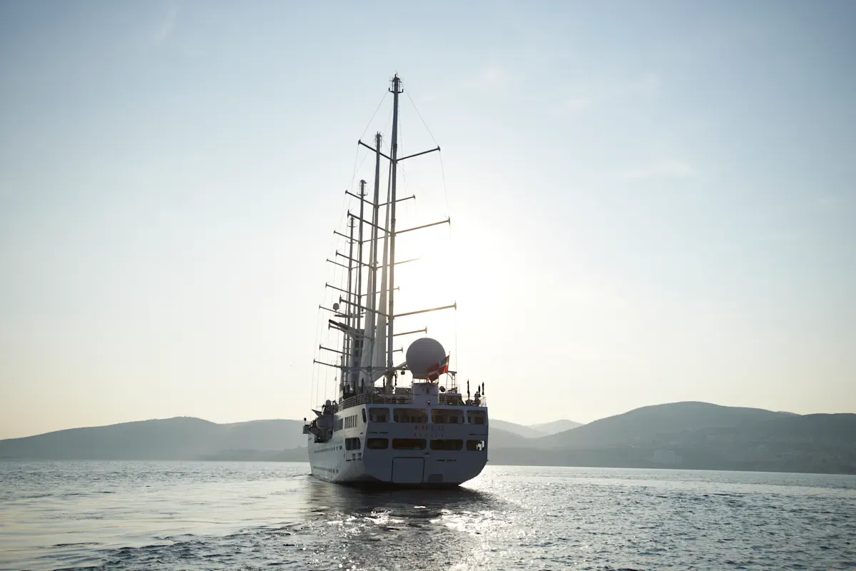 Wind Star sailing at sea
