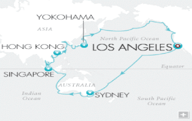 Croisire de Rve tout-inclus Full Tour du monde 2024 Map crystal Croisires